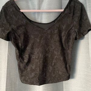 Lululemon align crop top snake print
